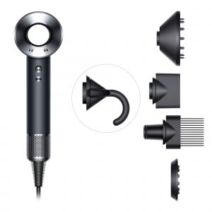 Фен Dyson Supersonic HD07 (черный/серебристый) с 5 насадками и дорожным чехлом