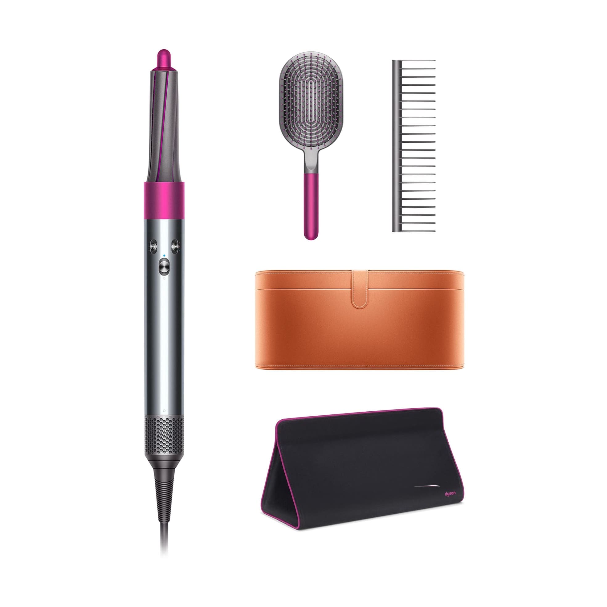 Стайлер Dyson Airwrap HS01 (фуксия) для разных типов волос с кейсом, сумкой и расческами