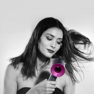 Фен Dyson Supersonic HD07 (Vinca blue и Rosé) с 5 насадками в чехле и расческами