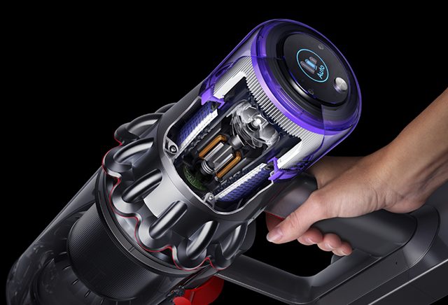 Пылесос Dyson Cyclone Total Clean V10 беспроводной серый: станция и 8 насадок