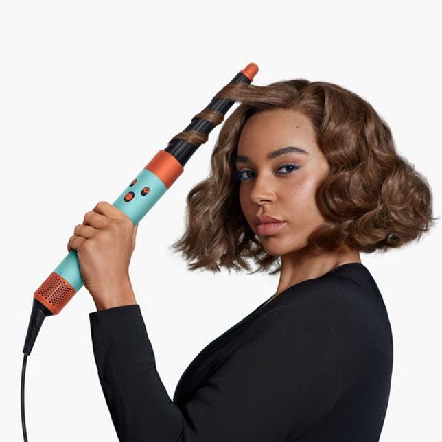 Стайлер Dyson HS08 Airwrap Complete Long Vinca Blue/Topaz Orange + бокс чехол