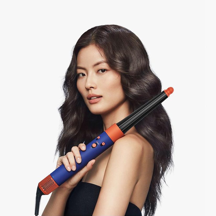 Стайлер Dyson Airwrap i.d. HS08 Complete Long Синий Барвинк/Оранжевый топаз + бокс чехол