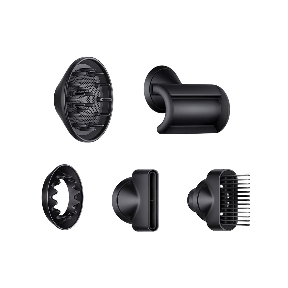 Фен Dyson Supersonic HD07 (черный/серебристый) с 5 насадками и дорожным чехлом