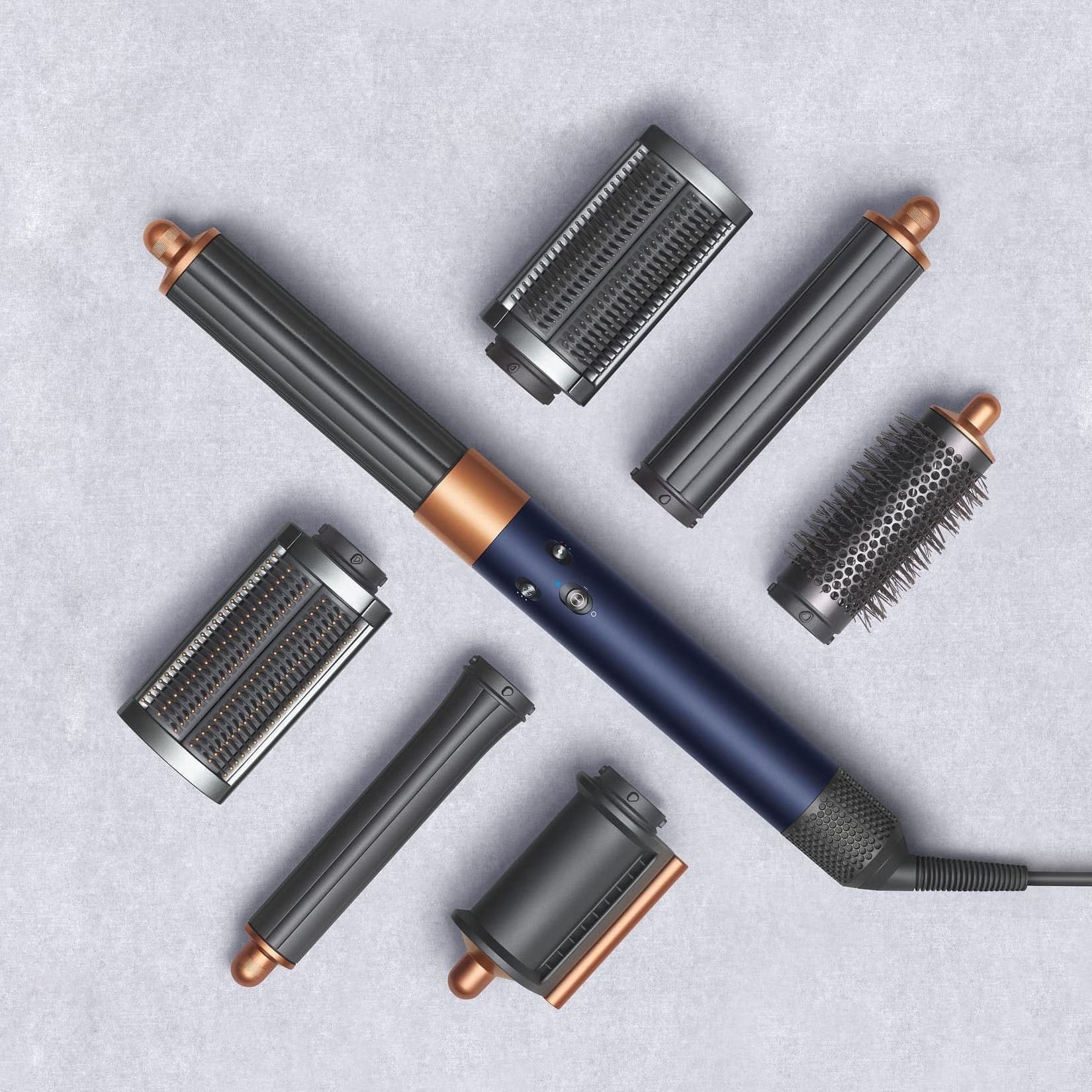 Стайлер Dyson Airwrap HS05 Complete Long (берлинская лазурь/медь) с кейсом