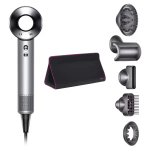 Фен Dyson Supersonic HD07 (белый) с 5 насадками и дорожным чехлом