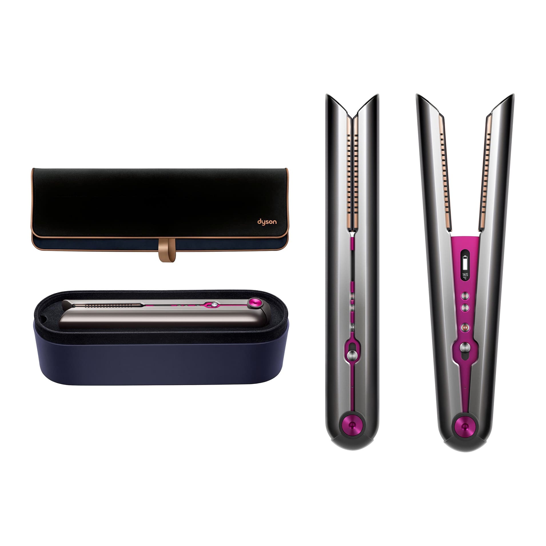 Выпрямитель Dyson Corrale в чехле цвет никель/фуксия