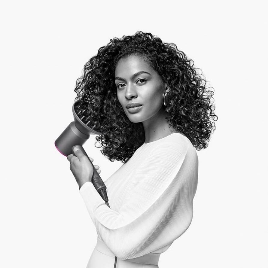 Фен Dyson Supersonic HD07 синий медный с 5 насадками и дорожным чехлом