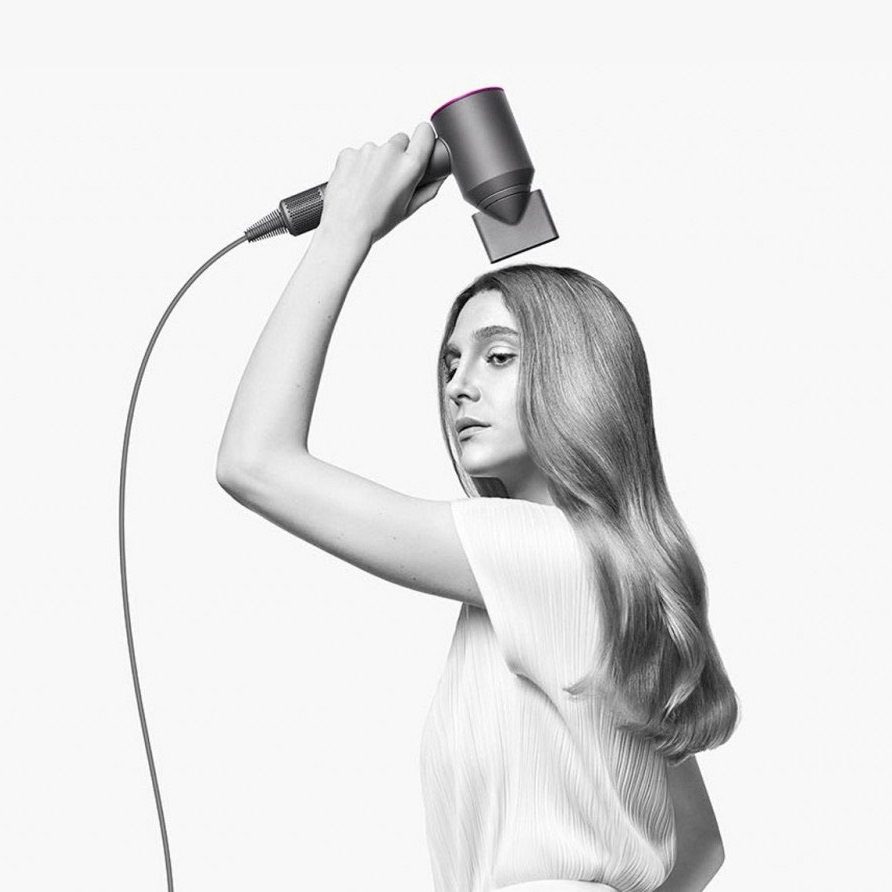 Фен Dyson Supersonic HD07 синий медный с 5 насадками и дорожным чехлом