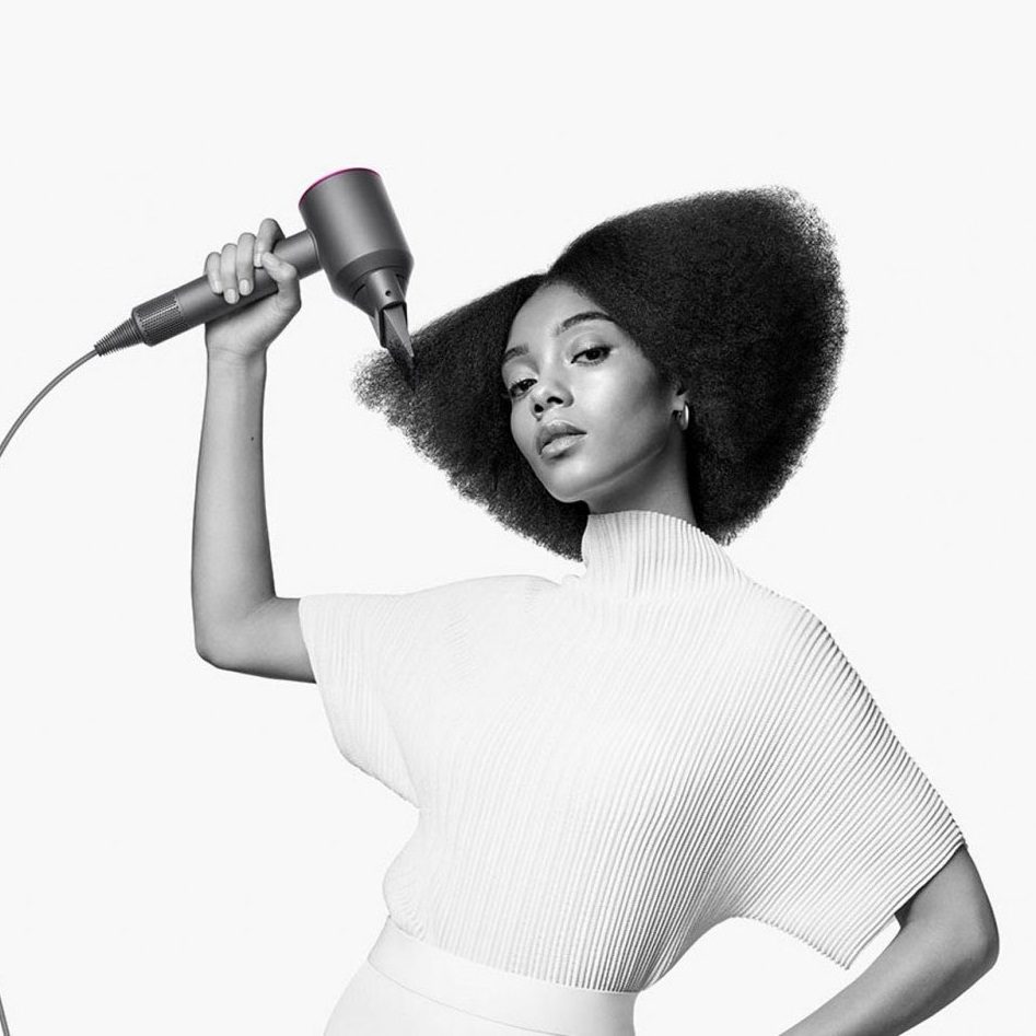 Фен Dyson Supersonic для волос (фуксия) с 5 насадками