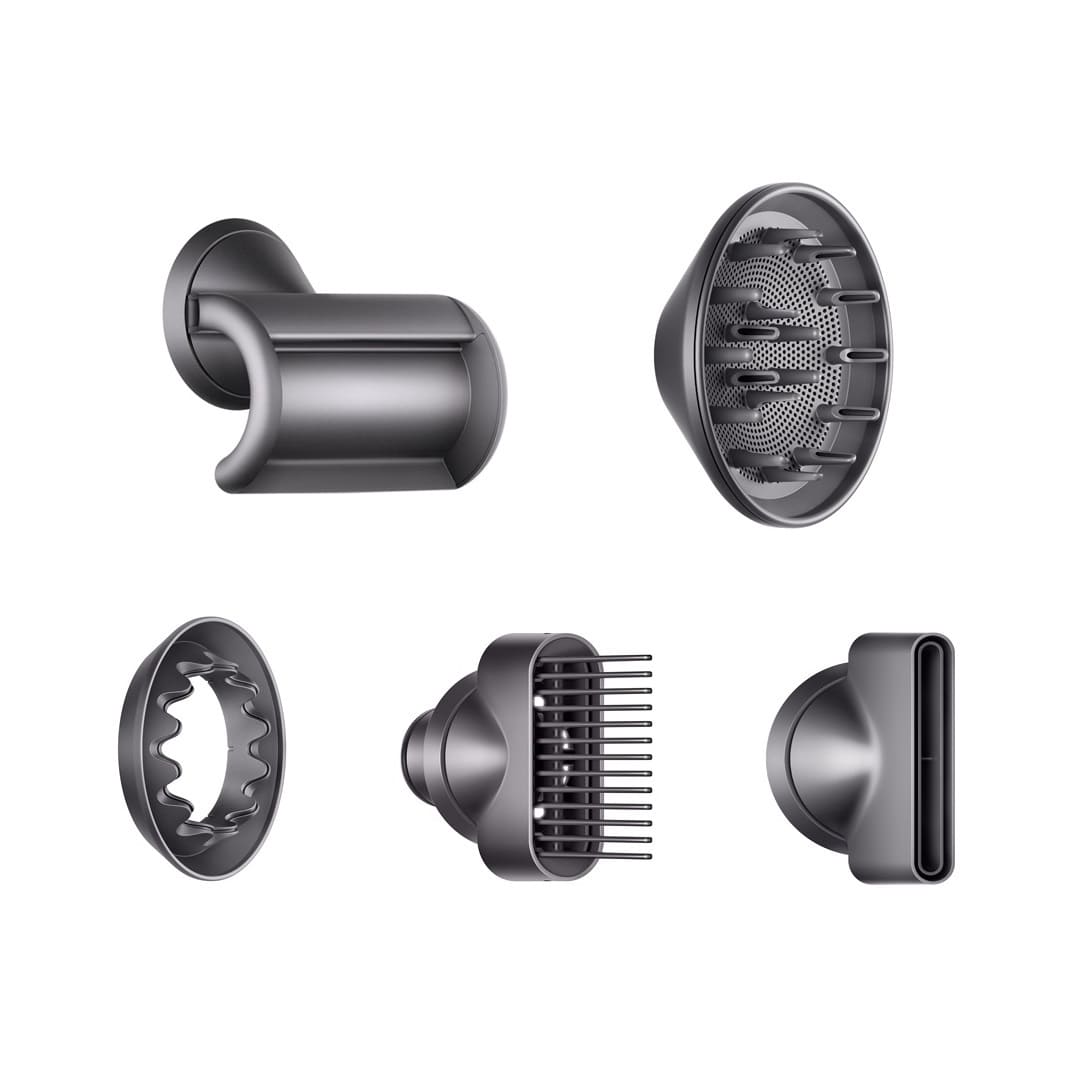 Фен Dyson Supersonic HD07 (белый) с 5 насадками и дорожным чехлом