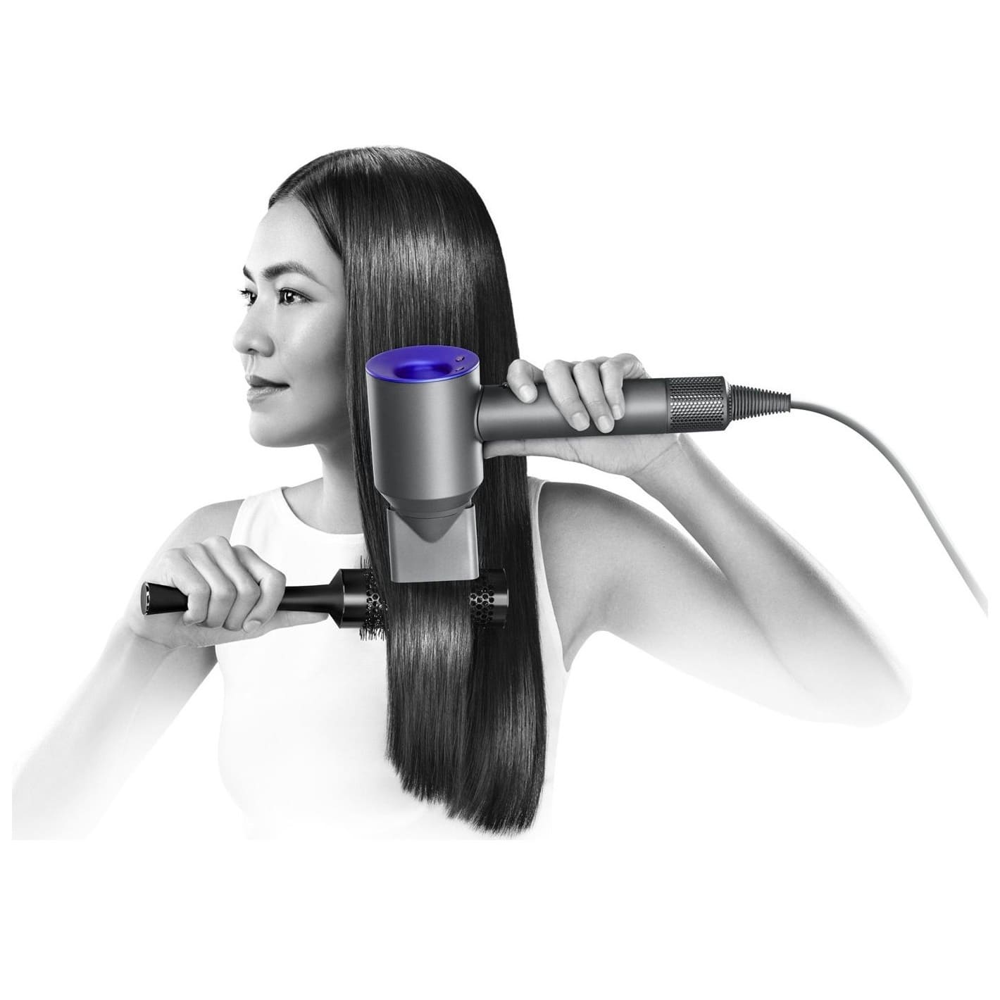 Фен Dyson Supersonic (белый) с 5 насадками